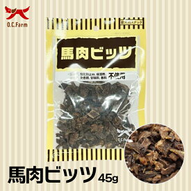 犬用 おやつ 馬肉ビッツ 45g 送料無料 オーシーファーム 愛犬用 スナック 馬肉