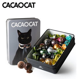 CACAOCAT 缶 14個入り CAT ダーク ミルク ホワイト ストロベリー 抹茶 ヘーゼルナッツ チョコバナナ チョコミント オレンジ キャラメル カフェラテ ほうじ茶 ゆず ピスタチオ 北海道 お土産 ギフト 人気 DADACA カカオキャット 猫 ネコ ねこ