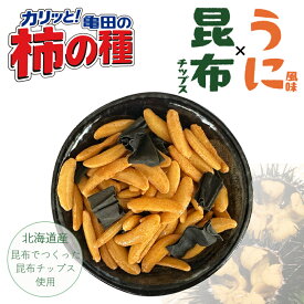 柿の種 うに風味×昆布チップス 北海道限定 ウニ 昆布 お土産 プレゼント ギフト