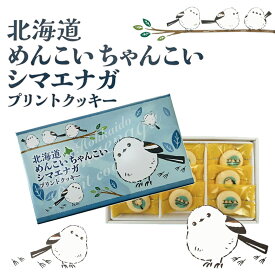 北海道 めんこい ちゃんこい シマエナガプリントクッキー 9個入 送料無料 クッキー シマエナガ しまえなが 鳥 クッキー 白い鳥 小さい ご当地 贈り物 プレゼント ギフト