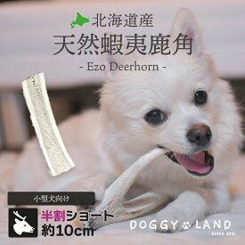 【楽天スーパーセール期間中 10％OFF】Deerhorn【半割ショート】 北海道産 鹿角 ペット 犬 おもちゃ 小型犬 半割 プレゼント いたずら防止 おやつ デンタルケア ガム 犬用 鹿の角 天然 無添加 送料無料 S 柴犬 コーギー いぬ イヌ チワワ トイプードル