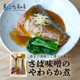 佐藤水産 さば味噌 やわらか煮 1個入 送料無料 サバ 煮魚 お取り寄せ 贈り物 ご当地 ギフト 母の日 父の日 敬老の日 人気 北海道