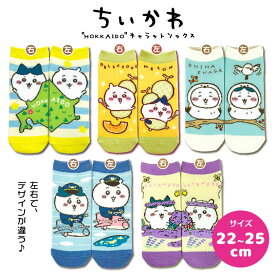 【マラソン期間限定11月11日まで 33円OFF】【ちいかわグッズ 靴下】 ちいかわ キャラットソックス 北海道限定 全5柄 22〜25cm レディース ご当地キャラ お土産 プレゼント 子供用 キッズ