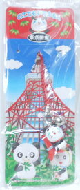【未開封】　どこでもドラえもん　ご当地　根付ストラップ　東京限定　東京タワーとパンダ　赤紐　【中古】
