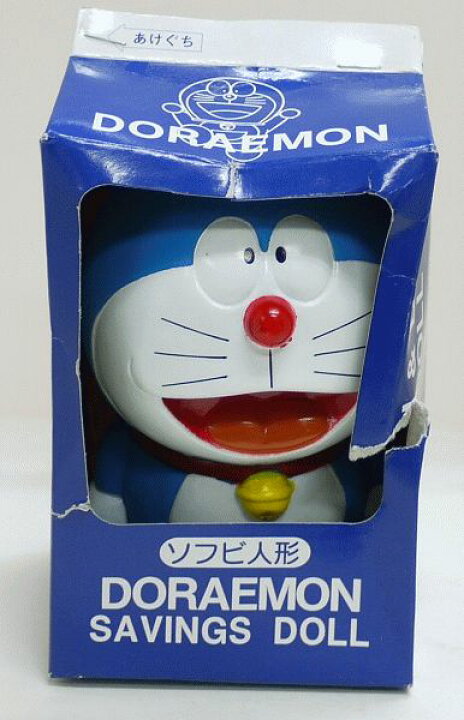 楽天市場】【箱にダメージ・特価】ドラえもん ソフビ人形（貯金箱  