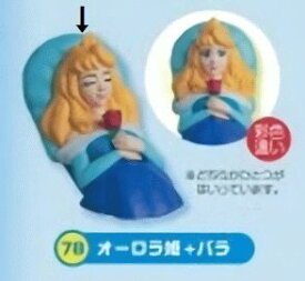 フルタ チョコエッグ　78 オーロラ姫+バラ【眠れる森の美女】　ディズニーキャラクター7【中古】