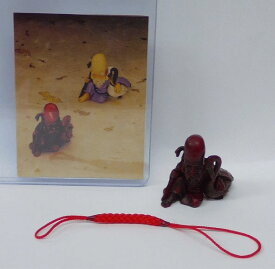 福神根付　その四　福禄寿　朱色(紐・赤色)　海洋堂　タカラ