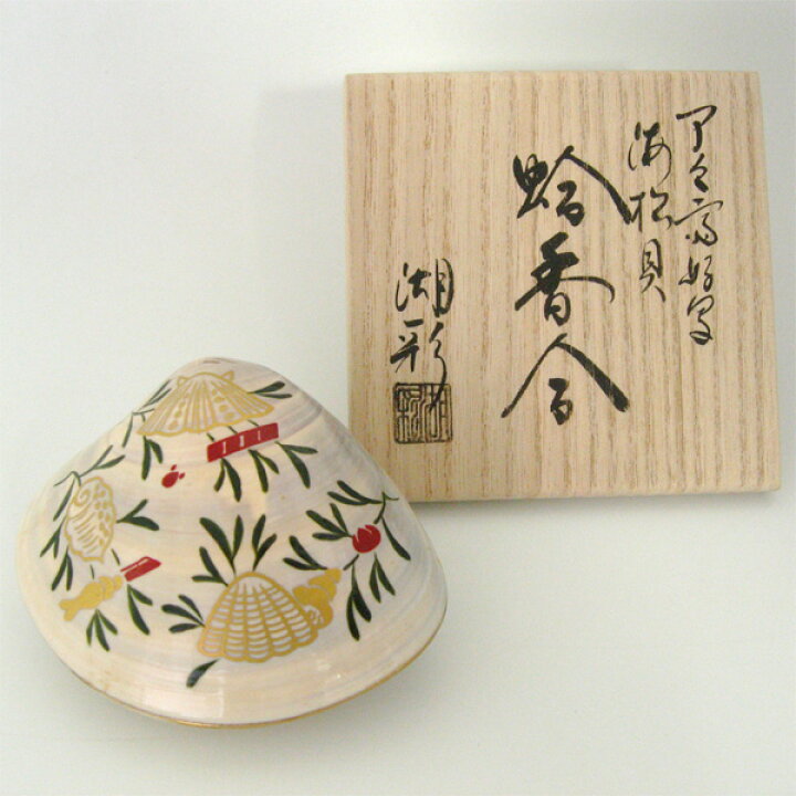 楽天市場】茶道具 香合（こうごう） 蛤香合 海松絵 了々斎好写 中村湖 