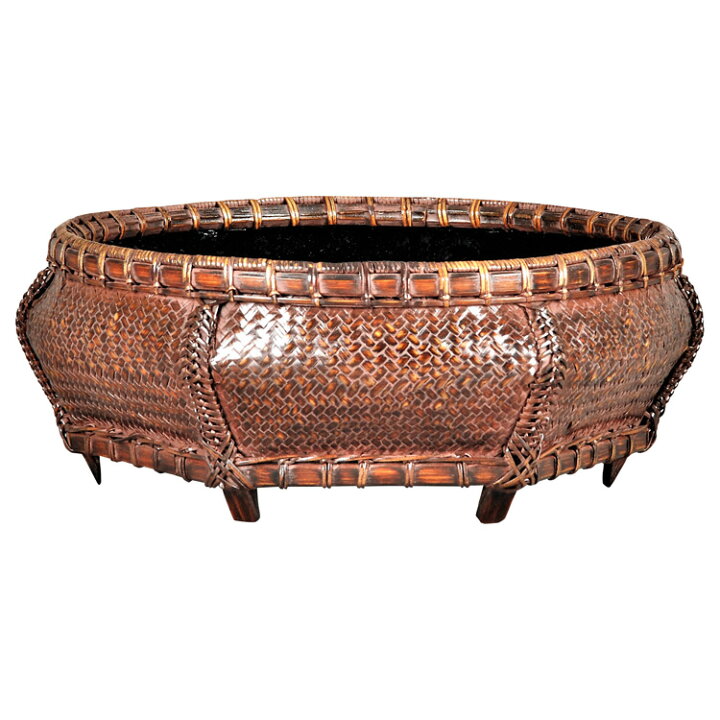 楽天市場】茶道具 炭斗（炭取・すみとり） 炭斗 唐物炭斗 六角 : お茶  