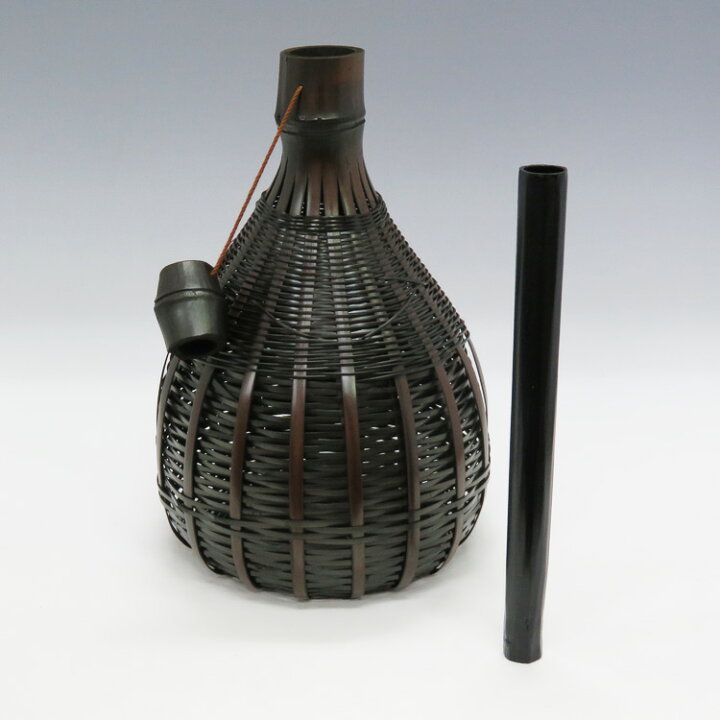 楽天市場】茶道具 花入 花籠 籠花入 虫籠 染竹 (上塗竹入子) : お茶 