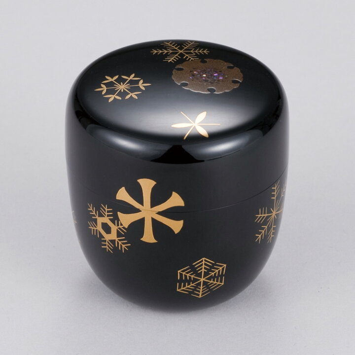 楽天市場】茶道具 茶道 棗 抹茶 送料無料 棗 雪輪蒔絵中棗 竹内幸齋 