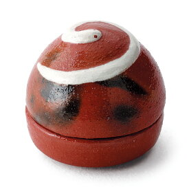 【吉村楽入 / 茶道具 香合(こうごう)】 ポイント3倍以上(楽天カード利用) 香合 干支香合 赤楽宝珠形 巳 干支 巳（み、蛇、へび） 通販 通販サイト 楽天