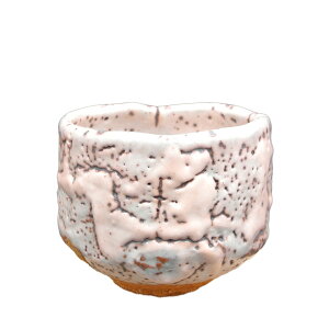 ポイント3倍以上(楽天カード利用) 茶道具 抹茶茶碗(まっちゃちゃわん) 茶碗 紅志野 大山 秀男