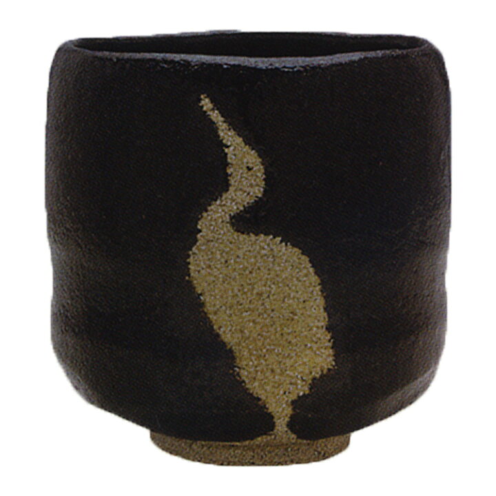 楽天市場】20%OFF 茶道具 楽茶碗（らくちゃわん） 黒楽 立鶴 筒茶碗 