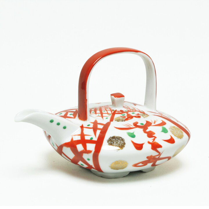 楽天市場 茶道具 燗鍋 かんなべ 銚子 ちょうし 銚子 染付赤絵 繁陶園窯 お茶 茶道具 抹茶スイーツ千紀園