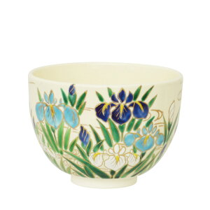 ポイント3倍以上(楽天カード利用) 茶道具 抹茶茶碗(まっちゃちゃわん) 茶碗 色絵 菖蒲 今岡 都 端午の節句 こどもの日