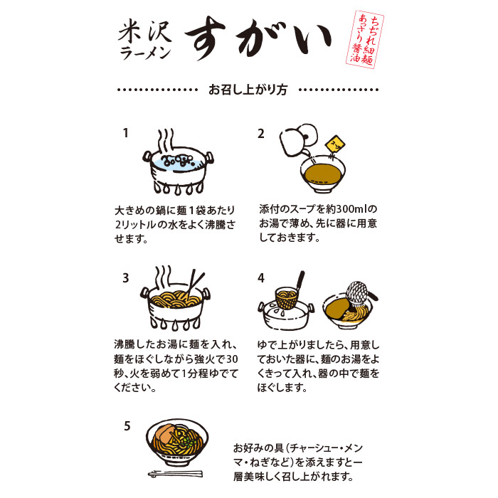 米沢ラーメン すがい(大)/あっさり醤油ラーメン | 千客麺来・久保田
