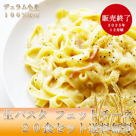 送料無料/ひと手間加えた生パスタ フェットチーネ 20食セット/パスタ スパゲッティー/お試し 業務用/2025年12月頃販売終了予定