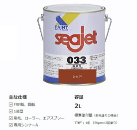 SEAJET 033 2L シージェット　レッド　船底塗料 中国塗料 赤 シージェット033 「SEA JET・シージェット033」 ボ－ト ヨット seajet