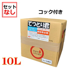 【楽天スーパーセール50％OFF】鉄粉除去剤 鉄粉取り てつとり君10L 【本液のみ】コック付き