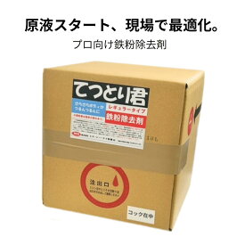 鉄粉除去剤 中性 10L 業務用 大容量 洗車 下地処理 プロ仕様 |てつとり君