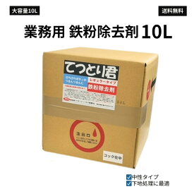 鉄粉除去剤 業務用 10L 中性 大容量 鉄粉取り 車 鉄粉クリーナー 洗車 下地処理 プロ仕様 |てつとり君