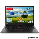 中古 ノートパソコン 14インチ Windows11 Corei5 第8世代 SSD256G メモリ8G WPS office付き フルHD 初期設定済み Lenovo ThinkPad T490 WEBカメラ type-C 整備済み ネット閲覧 メール用 初心者向け 薄型軽量 持ち便利 中古パソコン ノートパソコン中古 ノートPC 安心保証