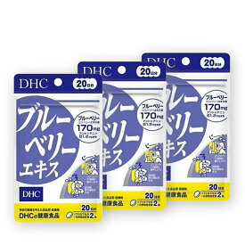 DHC ブルーベリーエキス 20日分 3セット DHC 健康食品 サプリメント ブルーベリーエキス アントシアニン ルテイン