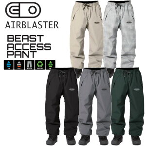 ���T�t�� 26-27 AIRBLASTER �G�A�u���X�^�[ BEAST ACCESS PANT �r�[�X�g �A�N�Z�X �p���c �����Y �X�m�[�{�[�h �E�G�A ���K�̔��X �X�m�[ �E�F�A SNOWBOARD 2026-2027 ���\�񏤕i
