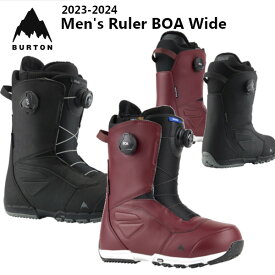 BURTON バートン 23-24 Men's Ruler BOA Wide BOOT メンズ ルーラー ボア ワイド ブーツ 正規ディーラー 日本正規品 スノーボード SNOWBOARD 2023-2024 W24JP-214261