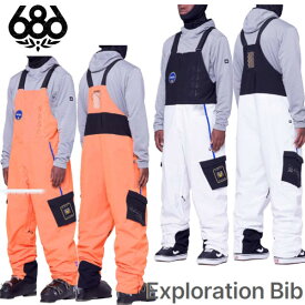 23-24 686 シックスエイトシックス EXPLORATION BIB NASA メンズ ビブ パンツ スノーボード ウエア 正規販売店 スノー ウェア SNOWBOARD 2023-2024 SIXEIGHTSIX