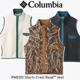 Columbia コロンビア PM0310 Storm Crest Road Vest ストーム クレスト ロード ベスト マイクロフリース フリース 2025 正規販売店