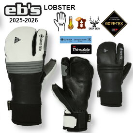 25-26 eb's エビス LOBSTER ロブスター GORE-TEX GLOVE 本革 3本指 グローブ #4500010 ebs 正規販売店 2025-2026