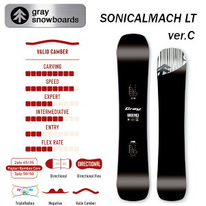 ���T�t�� 26-27 GRAY �O���C �X�m�[�{�[�h SONICALMACH LT ver.C �\�j�J���}�b�n ���C�g �o�[�W����C �����g�� �J�[�r���O �{�[�h ���K�̔��X SNOWBOARD 2026-2027 ���\�񏤕i