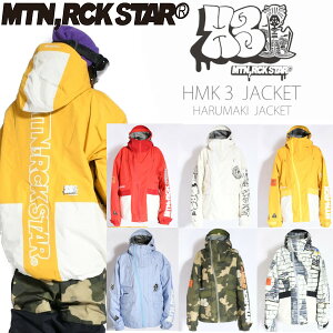 IׂTt 25-26 MTN.ROCK STAR }EebNX^[ HMK 3 JACKET HARUMAKI JACKET n}L 3 WPbg 3Layer Xm[{[h EGA K̔X Xm[ EFA SNOWBOARD MOUNTAIN ROCK STAR 2025-2026 \