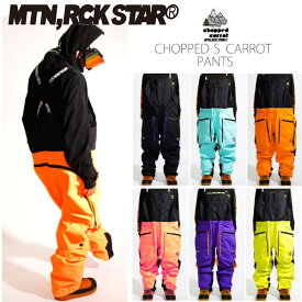 26-27 MTN ROCK STAR マウンテンロックスター CHOPPED S CARROT PANTS チョップド S キャロット パンツ ビブパンツ スノーボード ウエア MOUNTAIN ROCK STAR 2026-2027 ご予約商品