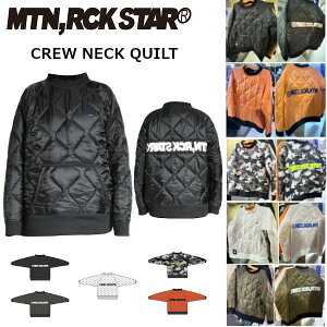 MTN.ROCK STAR �}�E���e�����b�N�X�^�[ �A�[���[���f�� CREW NECK QUILT �N���[�l�b�N �X�m�[�{�[�h �W���P�b�g ���K�̔��X SNOWBOARD MOUNTAIN ROCK STAR 26-27