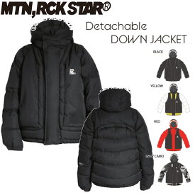 MTN.ROCK STAR マウンテンロックスター アーリーモデル DETACHABLE DOWN JACKET (S.M.C) ダウン ジャケット ベスト 正規販売店 SNOWBOARD MOUNTAIN ROCK STAR 26-27 ご予約商品 1月末～2月上旬入荷予定