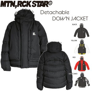MTN.ROCK STAR �}�E���e�����b�N�X�^�[ �A�[���[���f�� DETACHABLE DOWN JACKET (S.M.C) �_�E�� �W���P�b�g �x�X�g ���K�̔��X SNOWBOARD MOUNTAIN ROCK STAR 26-27 ���\�񏤕i 1�����`2����{���ח\��