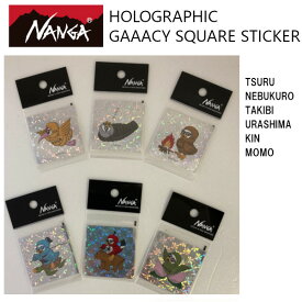 NANGA ナンガ HOLOGRAPHIC GAAACY SQUARE STICKER ホログラフィック ガーシー スクエア ステッカー NANGA DOWN WEAR メール便発送