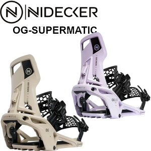 25-26 NIDECKER iCfbJ[ OG-SUPERMATIC X[p[}`bN DOROPIN XebvC rfBO oCfBO BINDING K̔X Xm[{[h SNOWBOARD 2025-2026 \񏤕i