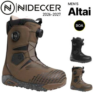 ���T�t�� 26-27 NIDECKER �i�C�f�b�J�[ Men's ALTAI WIDE �����Y �A���^�C ���C�h boa �_�u���{�A �X�m�[�{�[�h �u�[�c ���K�̔��X SNOWBOARD 2026-2027 ���\�񏤕i
