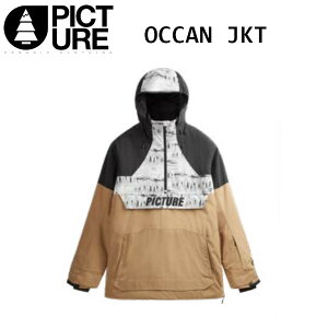 23-24 PICTURE ピクチャー スノーボード ウエア OCCAN JKT MVT464 メンズ プルオーバー ジャケット スノーボード ウエア 正規販売店 スノー ウェア SNOWBOARD 2023-2024