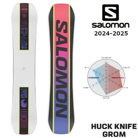 特典付き 24-25 SALOMON サロモン HUCK KNIFE GROM ハック ナイフ グロム キッズ 子供用 スノーボード SNOWBOARD ボード 板 正規品 2024-2025