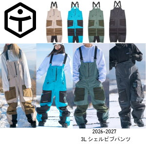 26-27 TAOTECH �^�I�e�b�N 3L �V�F�� �r�u �p���c 3L SHELL BIB PANTS �p���c �����Y ���f�B�[�X �X�m�[�{�[�h �E�G�A ���K�̔��X SNOWBOARD 2026-2027 ���\�񏤕i
