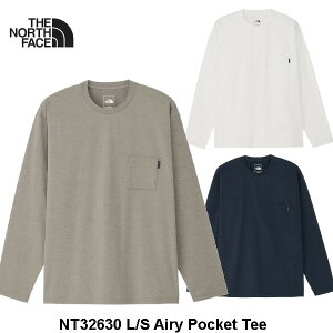 The North Face �U�E�m�[�X�E�t�F�C�X L/S Airy Pocket Tee NT32630 �����O�X���[�u �G�A���[ �|�P�b�g �e�B�[ ����T ���j�Z�b�N�X �m�[�X�t�F�C�X �A�E�g�h�A ���K�i�戵�X 2026 ���[���֔���