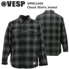 24-25 VESP べスプ VPMJ1055 Check Shirts Jacket チェック シャツ ジャケット メンズ レディース スノーボード ウエア スノー ウェア 正規販売店 SNOWBOARD 2024-2025