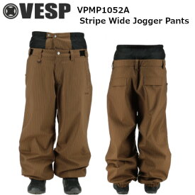 24-25 VESP べスプ VPMP1052A Stripe Wide Jogger Pants ストライプ ワイド ジョガー パンツ メンズ レディース スノーボード ウエア スノー ウェア 正規販売店 SNOWBOARD 2024-2025