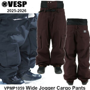 IׂTt 25-26 VESP ׃Xv VPMP1059 Wide Jogger Cargo Pants DWI Xm[{[h EGA pc WK[pcY fB[X Xm[ EFA SNOWBOARD K̔X 2025-2026 \񏤕i