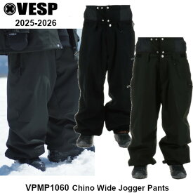 25-26 VESP べスプ VPMP1060 Chino Wide Jogger Pants BK DOL スノーボード ウエア パンツ ジョガーパンツメンズ レディース スノー ウェア SNOWBOARD 正規販売店 2025-2026